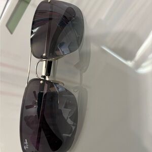 Ray-Ban Silver and Black Sunglasses